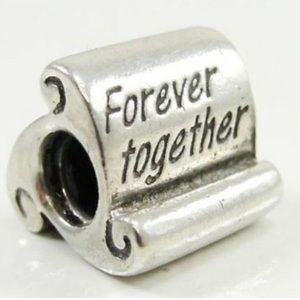 RETIRED Pandora forever together scroll charm